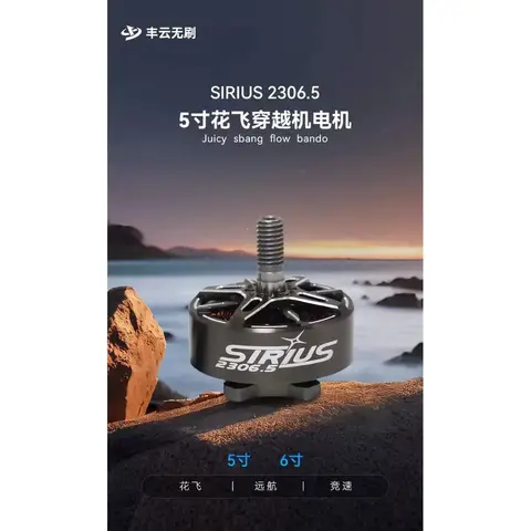 SIRIUS 天狼星 2306.5 1860KV 無刷電機 5吋穿越機電機 FPV Freestyle 競速 花飛 6S（細節圖 2）