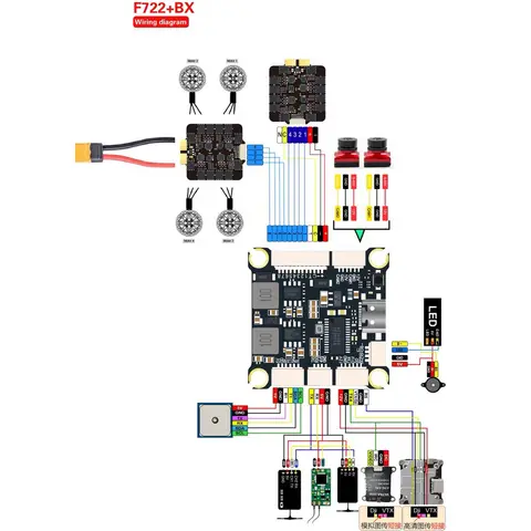 DAKE 大科 F722 55A 四合一飛塔｜STM32F722｜Betaflight｜FPV 穿越機（細節圖 1）