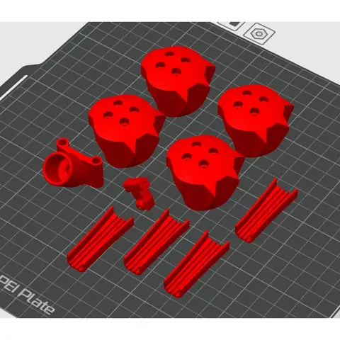 客製化顏色itsFPV ERA 機架 TPU 全套配件｜FPV花飛專用｜機臂腳墊・電線護套・ELRS天線座・圖傳天線（細節圖 7）