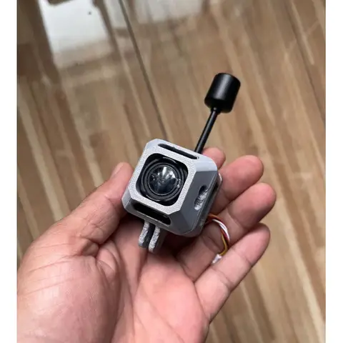 DJI O3 AIR UNIT 專用 一體式安裝套件／3D列印改裝配件｜含保護罩＋天線支架＋鏡頭固定座（細節圖 1）