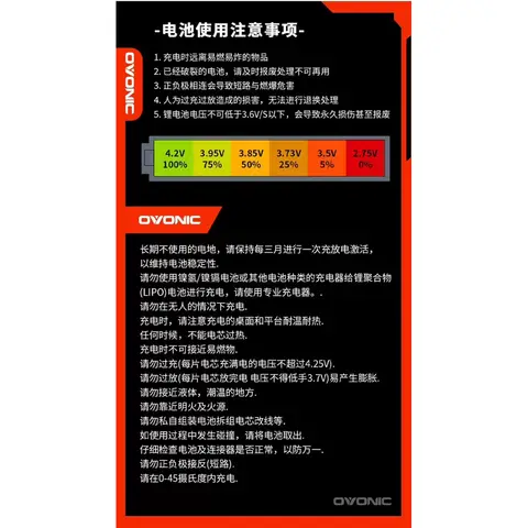 Ovonic 1S 3.8V 300mAh 150C HV BT2.0 高壓鋰電池 室內微型穿越機/Tinywhoop（細節圖 1）