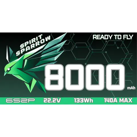 靈雀 Spirit Sparrow FPV遠航電池｜6S2P / 6S3P / 6S4P 長航專用鋰電組｜（主圖）