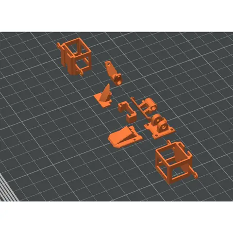 HGLRC 龍騎士 Draknight 全套3D列印件 機鼻/相機倉/電池托/天線座/保護件 微型穿越機專用套裝（細節圖 2）
