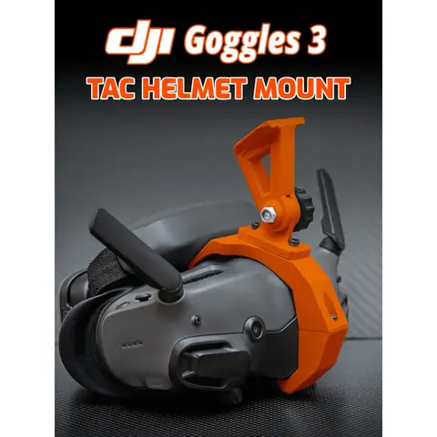 DJI Goggles 3 戰術頭盔安裝座 TAC Helmet Mount Wilcox L4/G24介面 3D列印（主圖）
