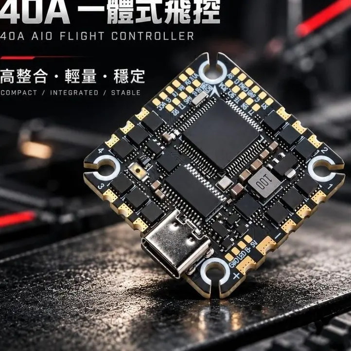 FDI F405 F722 AIO 40A 飛控 一體式 ICM42688P 16M黑盒 GPS 穿越機 電翼動力（主圖）