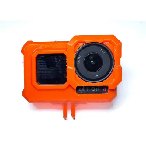 DJI Action 3 / 4 / 5 專用 3D列印 TPU 保護框 (防摔/防撞/保護殼/運動相機配件)（細節圖 1）