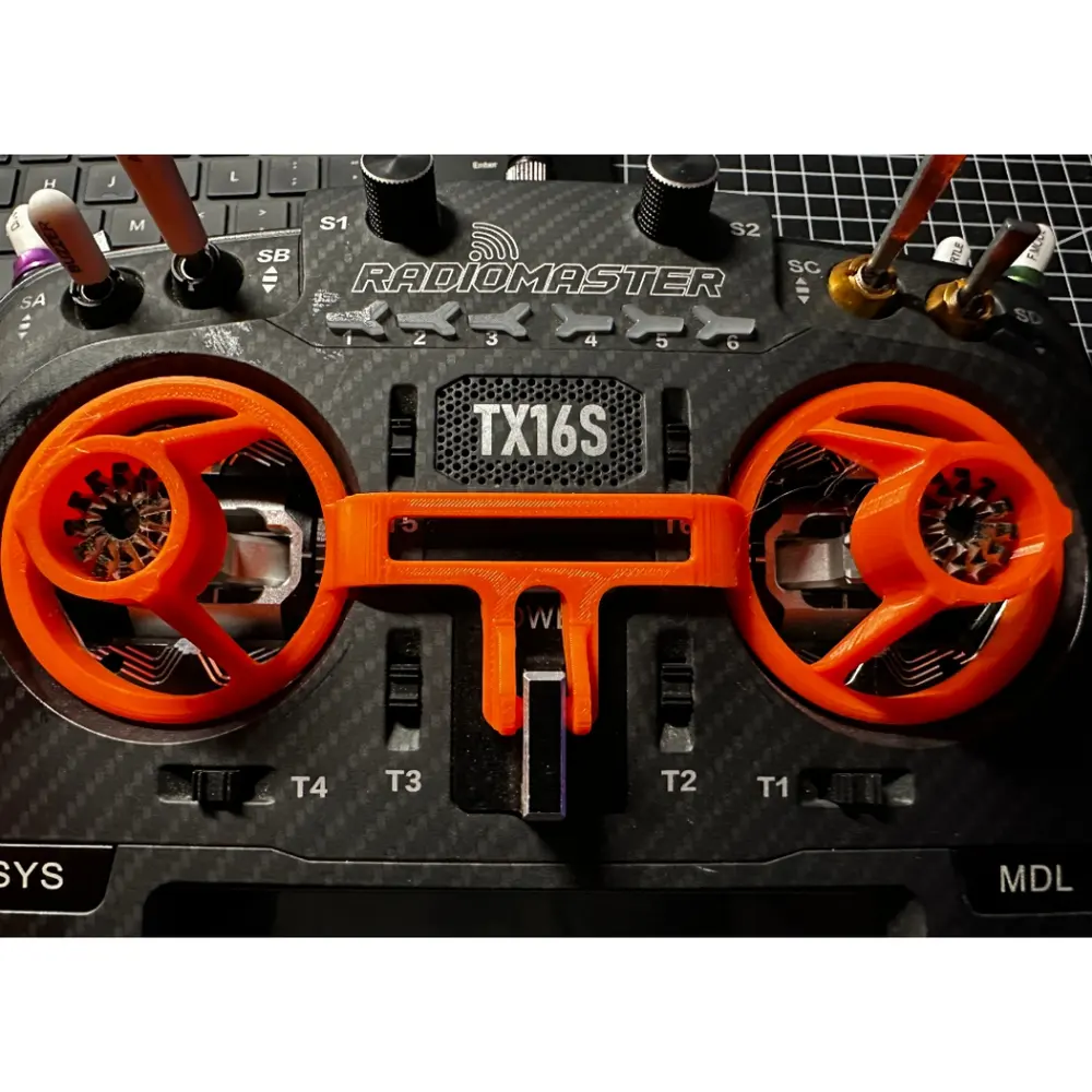 Radiomaster TX16S 遙控器搖桿保護罩｜TX16S 手把防壓保護・防撞・防誤觸 3D列印套・FPV 穿越機（主圖）