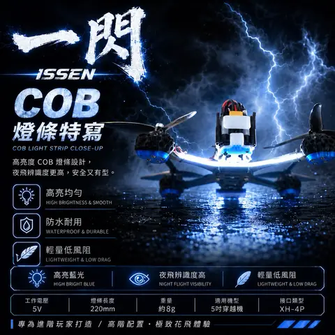 一閃 ISSEN 5吋 FPV穿越機 奈米防水GEPRC MARK5 F722 V3 60A ESC ELRS 2.4G（細節圖 4）