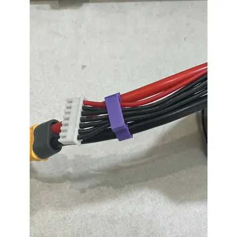 FPV電池平衡線固定夾 6S線材保護扣 TPU 3D列印 電池線防槳葉打線神器 穿越機專用 60元6個（細節圖 2）
