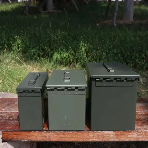 高強度碳鋼三防箱 中號車載工具箱/電池保險箱 防潮阻燃抗衝擊 適合無人機鋰電池收納/摩托車邊箱儲物（細節圖 1）