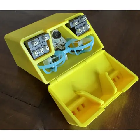 Tinywhoop 收納盒外出箱 微型穿越機硬殼保護箱 各類機型專用收納盒 可放機體＋電池＋配件 FPV外出攜帶箱（細節圖 6）