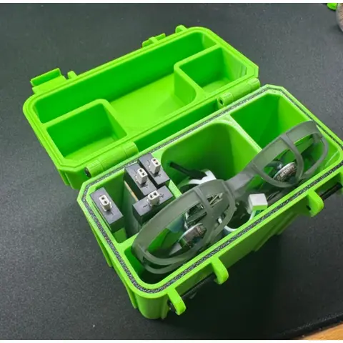 Tinywhoop 收納盒外出箱 微型穿越機硬殼保護箱 各類機型專用收納盒 可放機體＋電池＋配件 FPV外出攜帶箱（細節圖 8）